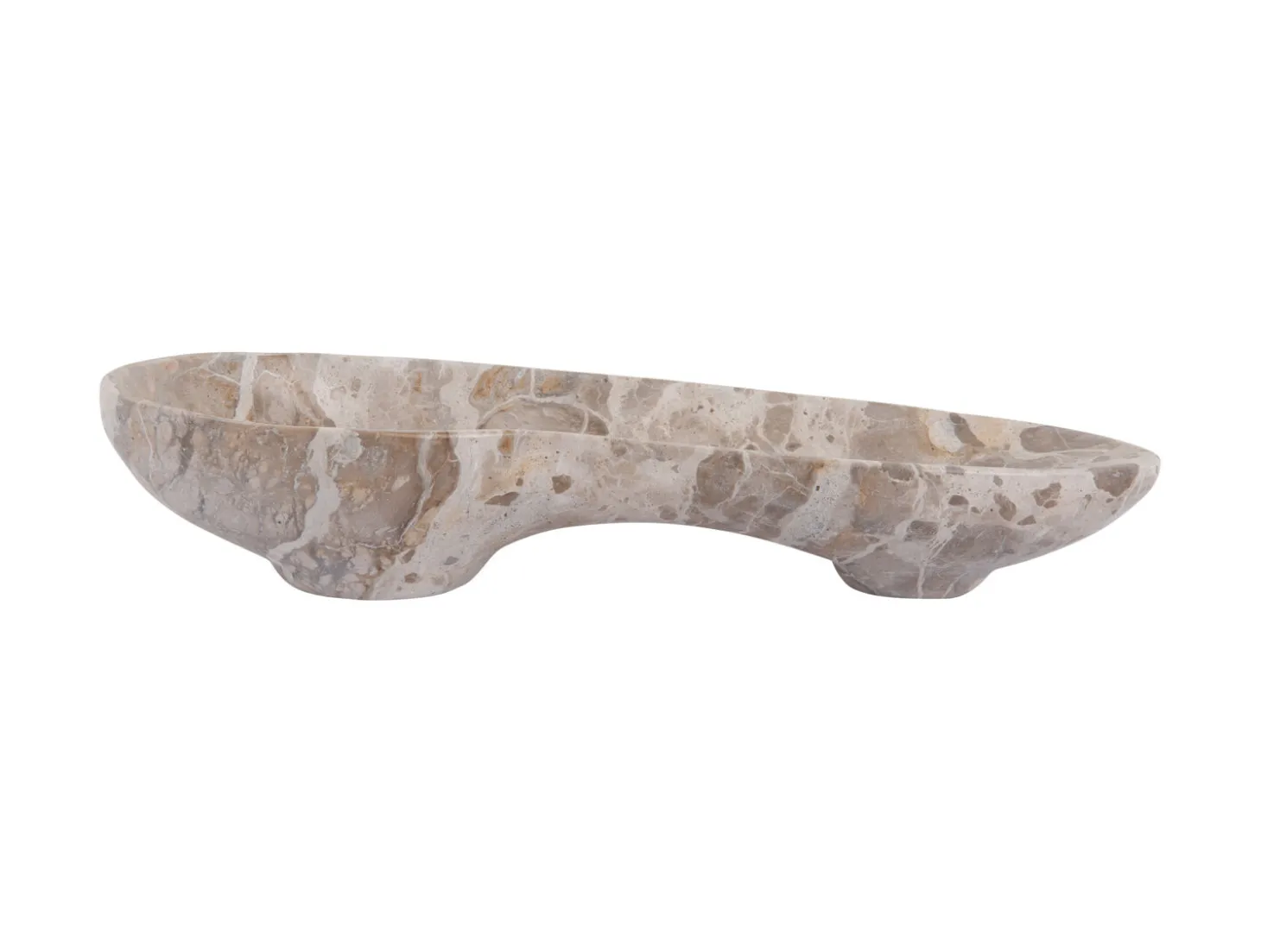 Present time - Bowl Organic large marble brown