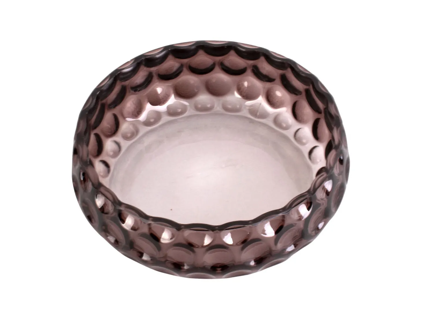 Present time - Bowl Speckles glass small chocolate brown