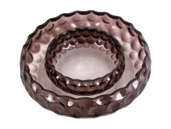 Present time - Bowl Speckles glass small chocolate brown