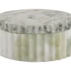Present time - Bowl with lid marble himalayan green