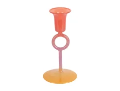 Present time - Candle holder Anillo Vivo small multi colour bright red