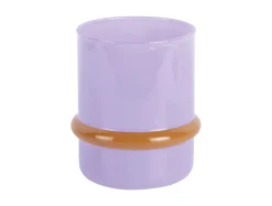 Present time - Candle holder Animado Anillo soft purple w. mango yellow