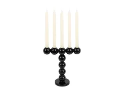 Present time - Candle holder Bubbles high enamel black