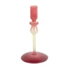 Present time - Candle holder Duo Colores small warm purple w. soft green