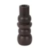 Present time - Candle holder Formado Small mango wood walnut lacquer