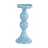 Present time - Candle holder Funky medium soft blue