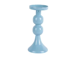 Present time - Candle holder Funky medium soft blue