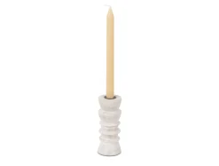 Present time - Candle holder Modelar Small mango wood white wash
