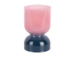 Present time - Candle holder Variado Colores faded pink w. dark blue