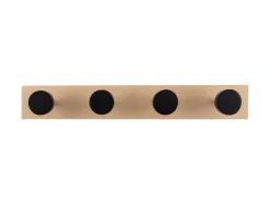 Present time - Coat rack Knobs small pinewood black