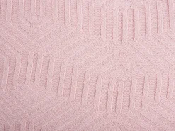 Present time - Cushion Honeycomb knitted cotton soft pink