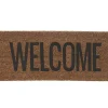 Present time - Doormat Welcome black coir
