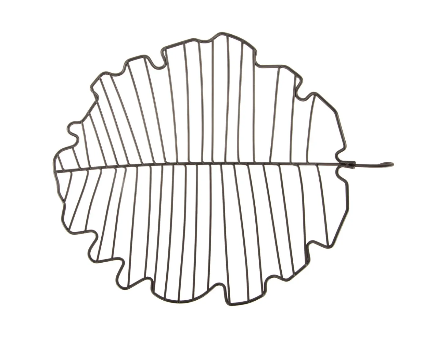 Present time - Fruit basket Leaf large iron black