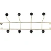 Present time - Hat rack Saturnus XL gold w. black balls