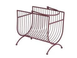 Present time - Magazine rack Riqueza burgundy red