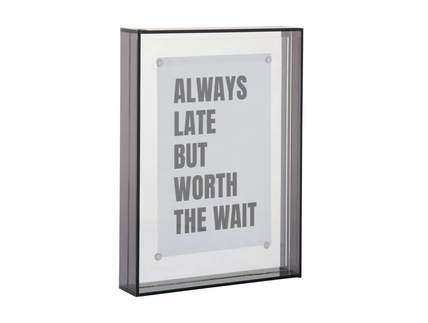 Present time - Photo frame Gayo Medium acrylic dark grey