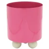 Present time - Plant pot Double Funky small bright pink w. soft green