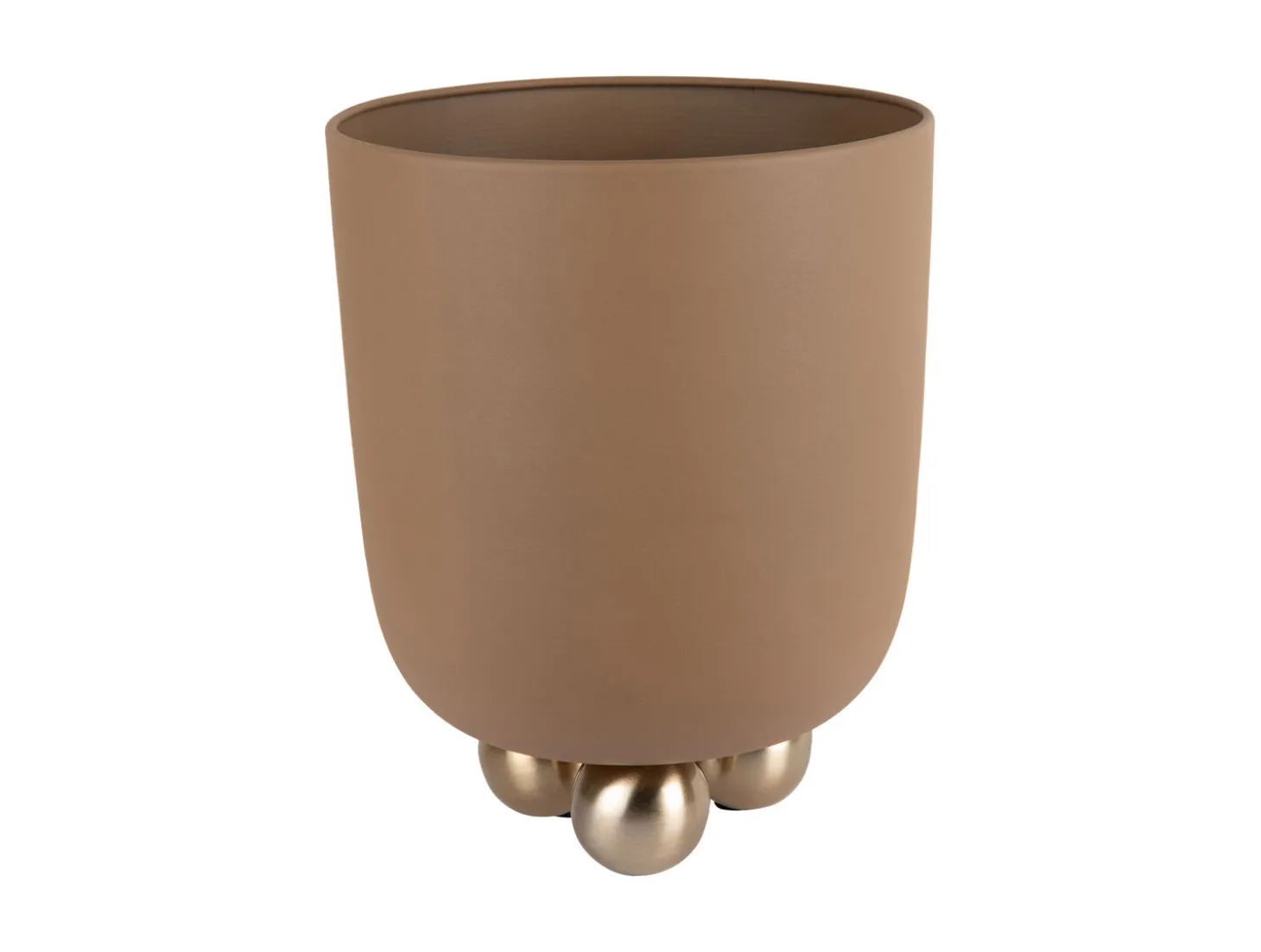 Present time - Plant pot Estilo medium mocha brown