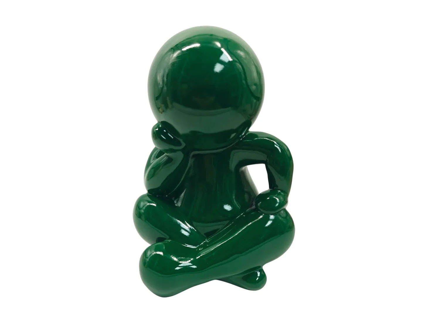 Present time - Statue Amigo Sitting large retro green