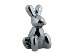 Present time - Statue Balloon Bunny large ceramic black plated