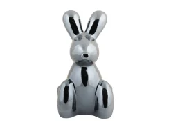 Present time - Statue Balloon Bunny large ceramic black plated