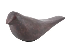 Present time - Statue Bird mango wood walnut lacquered