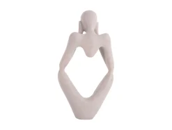 Present time - Statue Dreaming polyresin light grey