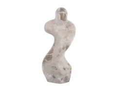 Present time - Statue Female abstract marble brown