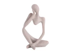 Present time - Statue Imagine polyresin light grey