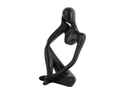 Present time - Statue Imagine polyresin black