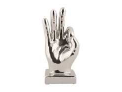 Present time - Statue Perfecto ceramic chrome plated