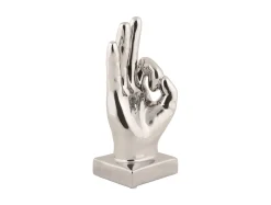 Present time - Statue Perfecto ceramic chrome plated