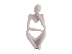 Present time - Statue Wondering polyresin light grey