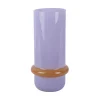 Present time - Vase Animado Anillo large soft purple w. mango yellow