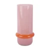 Present time - Vase Animado Anillo large soft pink w. bright orange