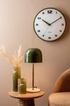 Present time - Vase Bird On Branch small army green