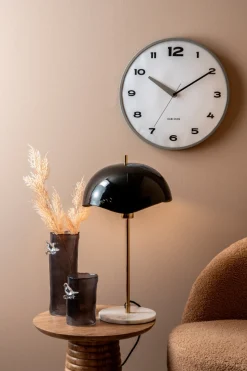 Present time - Vase Bird On Branch small dark grey