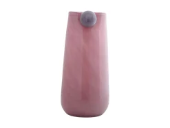 Present time - Vase Bolita glass large soft pink w. soft purple