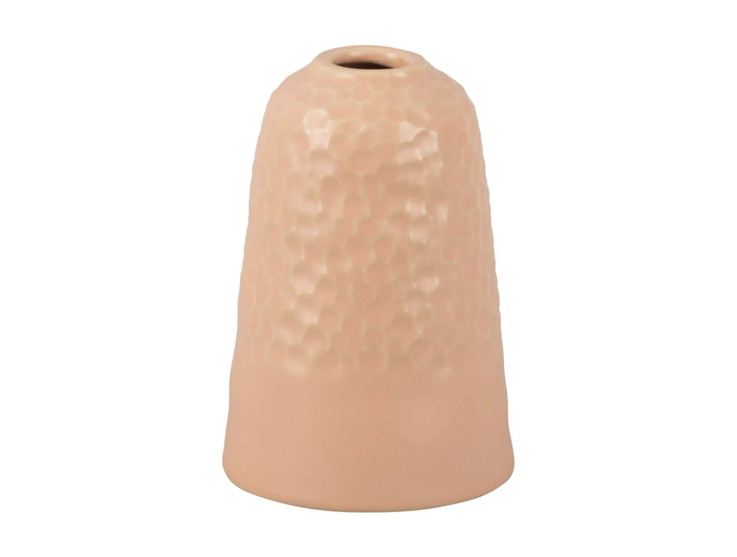 Present time - Vase Carve Wide ceramic matt soft pink