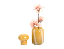 Present time - Vase Dulce Raya small ochre yellow