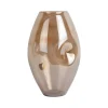 Present time - Vase Luster organic shiny chocolate brown