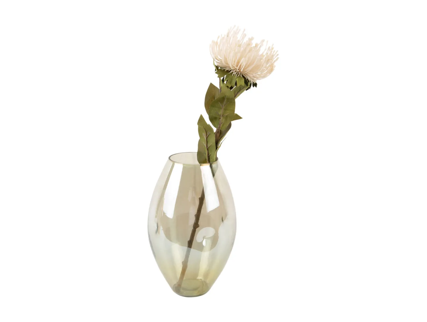 Present time - Vase Luster organic shiny jungle green