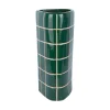 Present time - Vase Retro Tiles triangular large retro green
