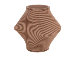 Present time - Vase Twisted Rib soft brown