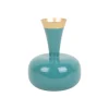 Present time - Vase Yara enamel turquoise blue