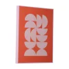Present time - Wall art Geometric bright orange