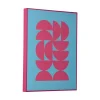 Present time - Wall art Geometric soft blue