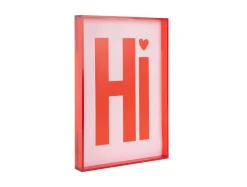 Present time - Wall art Hi medium bright red