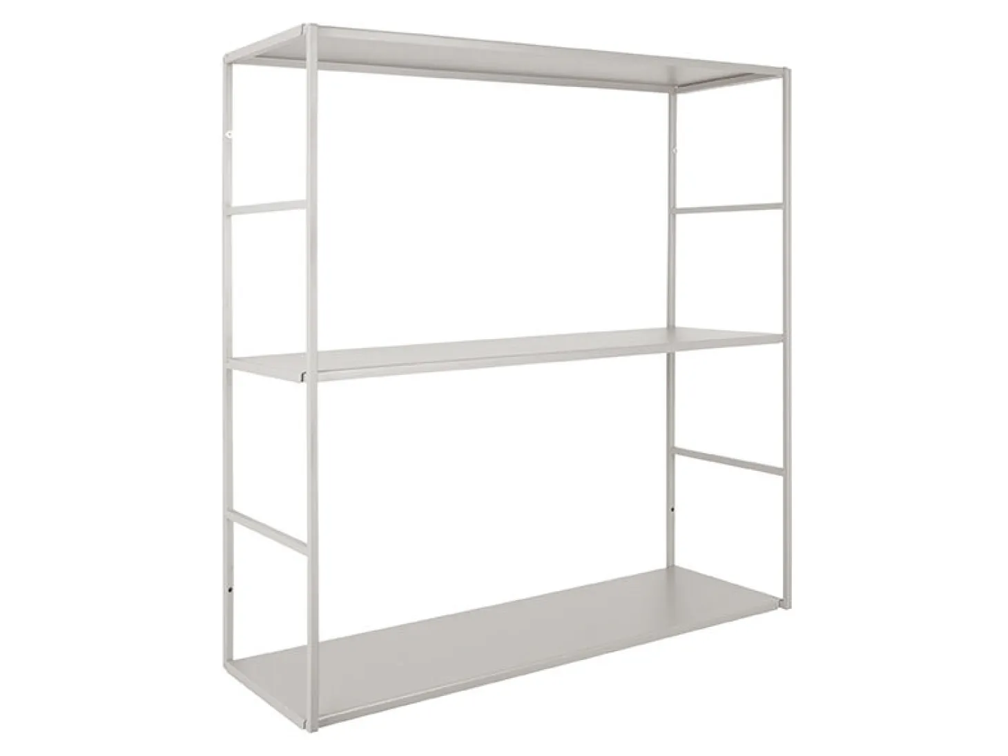 Present time - Wall rack Level metal matt warm grey