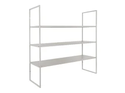Present time - Wall rack Level metal matt warm grey